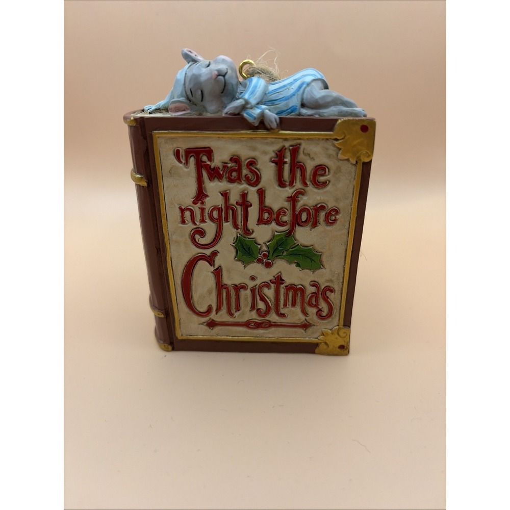 Jim Shore Heartwood Creek 'Twas The Night Storybook Hanging Orn 6008307
